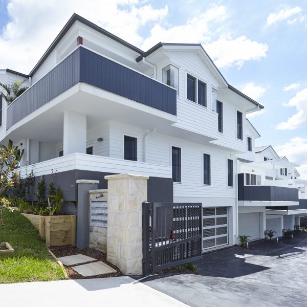 Modern environmentally friendly home in the 'Seabreeze' development by Living Green Designer Homes, showcasing premium finishes and sustainable design elements.