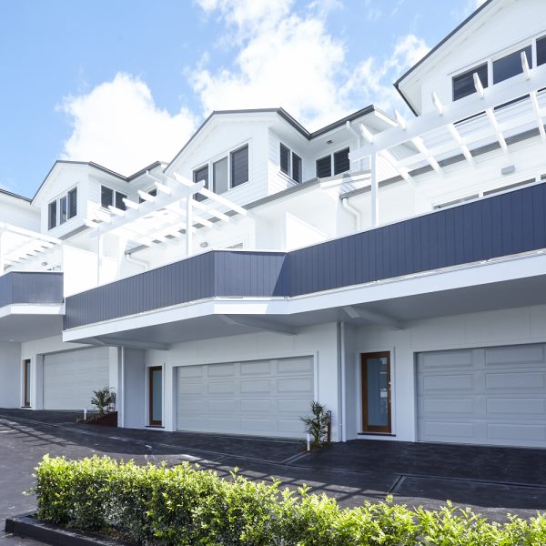 Modern Seabreeze housing development by Living Green Designer Homes, featuring environmentally friendly design, premium finishes, and spacious balconies.